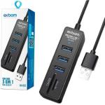 Hub Usb 3.0 - 3p C/ Leitor De Cartão Mod. Uh-r32