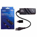 Adaptador Usb 3.0 (c/ Adpat.type-c) P/ Rj45 10/100/1000 Kp-ad106