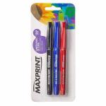 Caneta P/ Cd E Dvd Maxprint C/ 3 Cores - Ponta Feltro