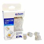 Conector Plug Rj11 P/ Telefonia 11x6 (pct C/ 100 Un.) Mod. Cont-rj11p100