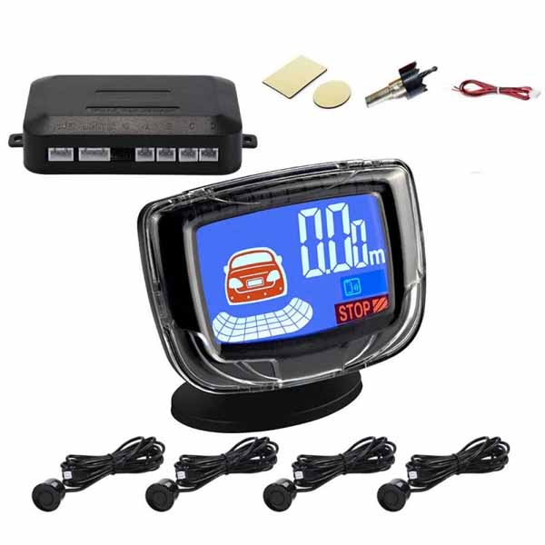 Sensor De Estacionamento Ré Universal Com Tela Lcd Colorida Cor Branco