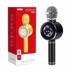Microfone Tomate Mt-1035 Karaoke Bluetooth Cor Preto/prateado Com Alto-farlantes