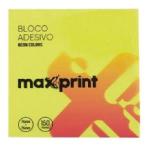Bloco Adesivo Amarelo 76 X 76mm 100 Folhas Maxprint